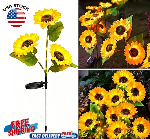 Lights sunflower outdoor - 3-lights,